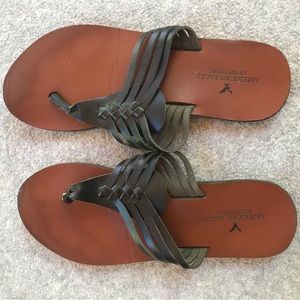 AEO Leather Sandals Flip Flops